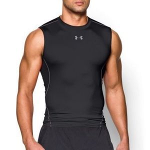 Under Armour Compression Heat Gear Sleeveless Activewear Shirt Men’s Medium
